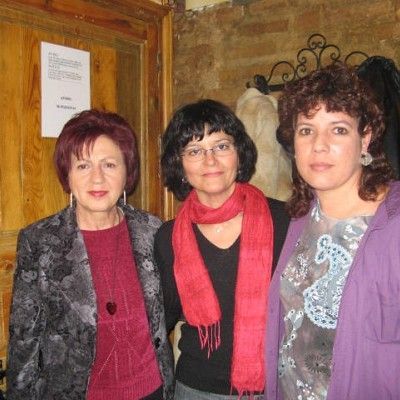 2008. Granada, con Ángeles Mora y Milena Rodríguez
